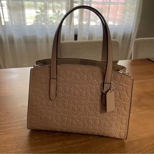 Coach Charlie 28 Leather Signature Bag